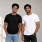 Unisex High GSM Cotton Regular Fit Round Neck T-Shirts Combo Pack of 2