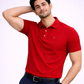 Crimson Red Premium Soft Touch T-Shirt – Soft, Breathable & Everyday Fit