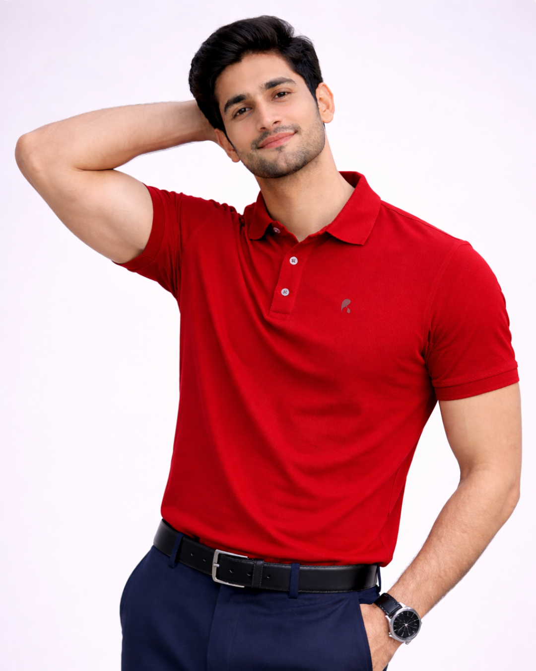 Crimson Red Premium Soft Touch T-Shirt – Soft, Breathable & Everyday Fit