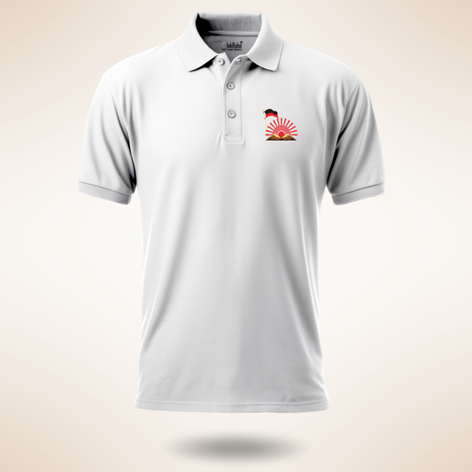 DMK Logo White Polo T-Shirt