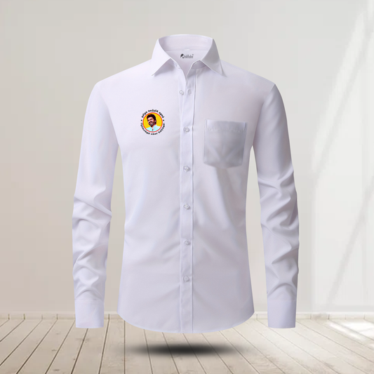 Tamilaga Vetri Kazhagam pirapokkum ella Uyirkum White Shirt