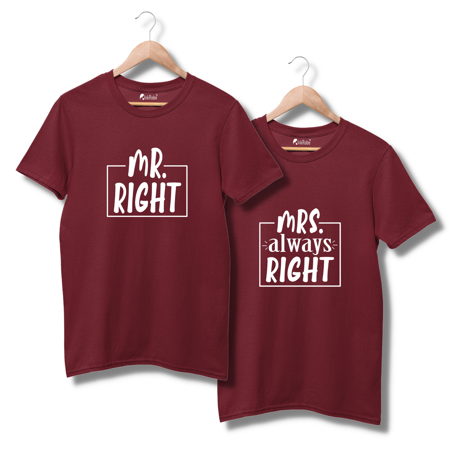 Mr Right - Mrs Always Right Couple Tshirt