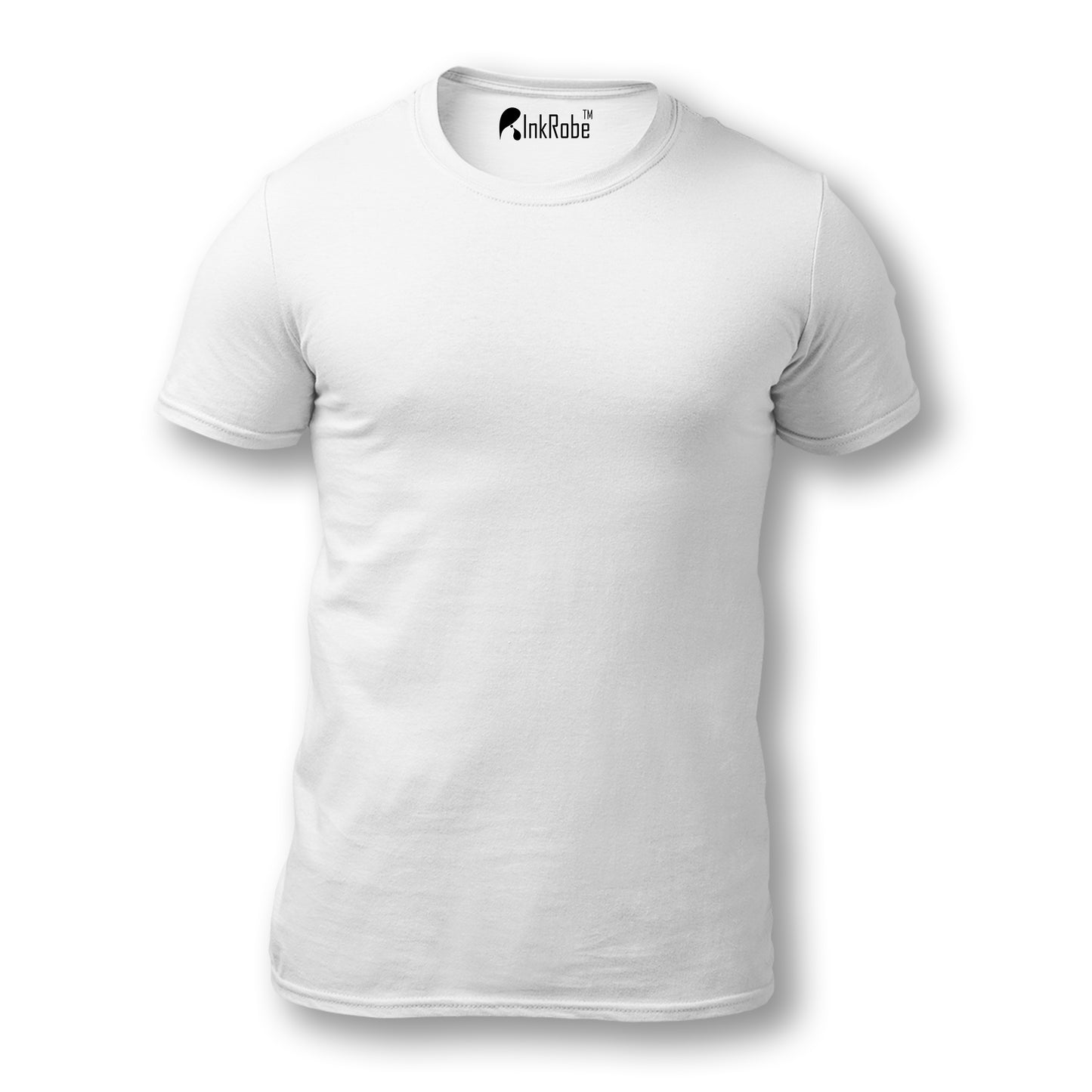 White Ghosted Plain Tshirt