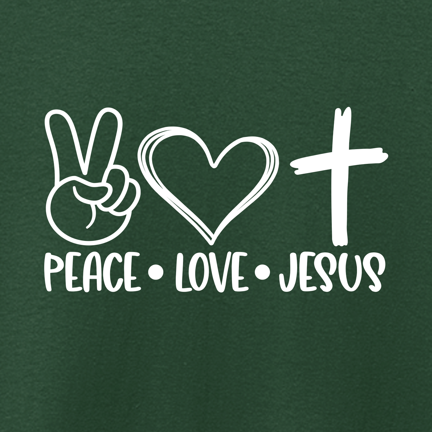Peace+Love+Jesus Tshirts